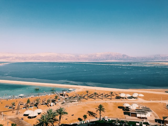 EIN BOKEK BEACH DEAD SEA ISRAEL
