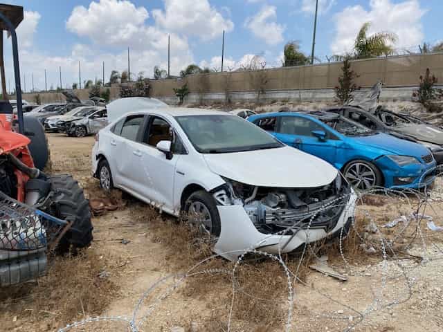 Touring Nova Music Festival Site, Sderot, The Burnt Cars Compound