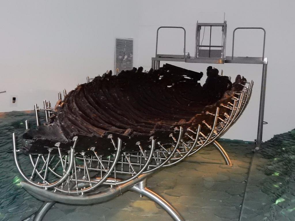 the ancient Galilee boat Ginosar