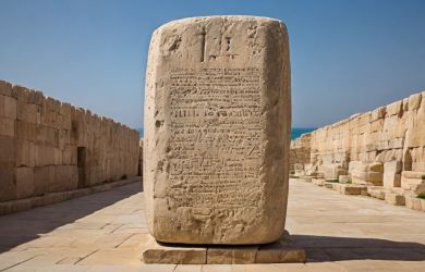 Pontius Pilate Stone Caesarea Israel