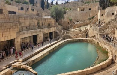 THE POOL OF SILOAM CITY OF DAVID JERUSALEM