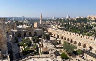 THE DAVID TOWER IN OLD JERUSALEM