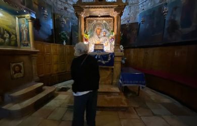 THE TOMB OF VIRGIN MARY GETHSEMANE AND MOUNT OF OLIVES JERUSALEM
