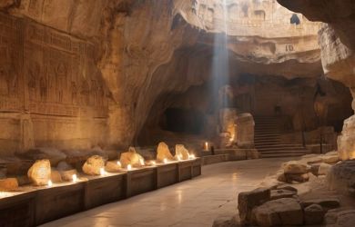 Cave of King Tzedekiah in jerusalem