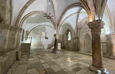 Room of the last supper in Jerusalem